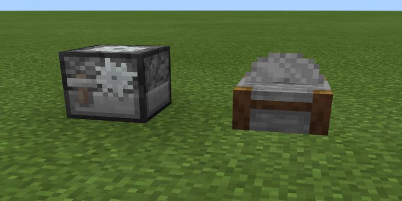 Minecraft 2 types of stone cutter blocks game