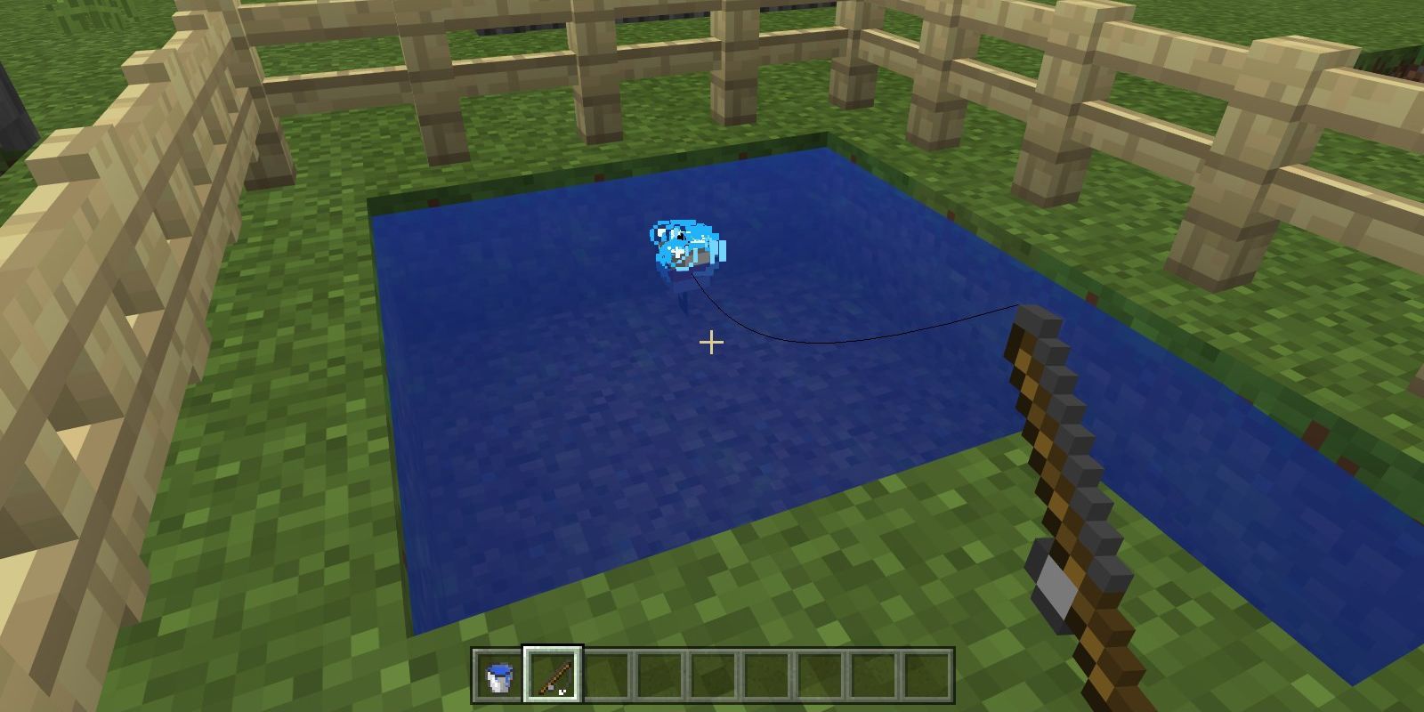Minecraft Fishing Bubbles