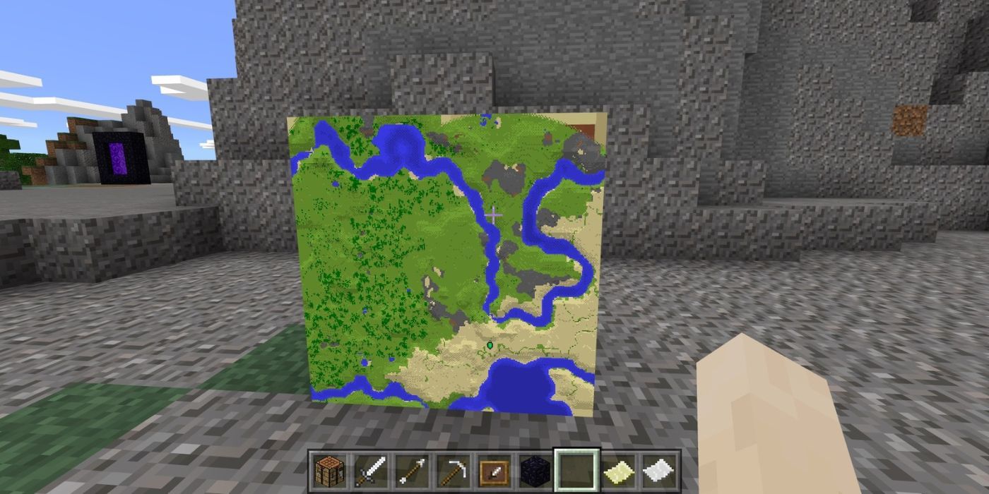 Minecraft maps placed into item frames