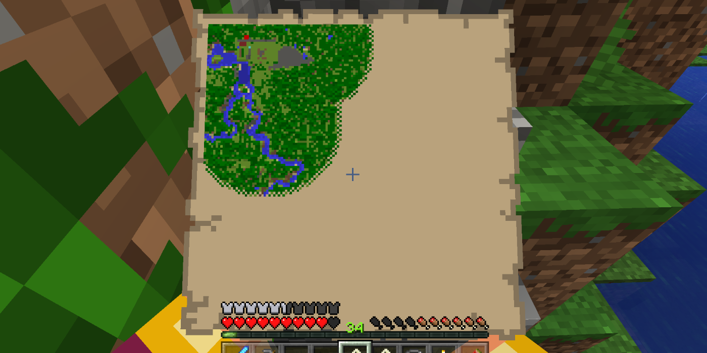 Minecraft Map without player marker