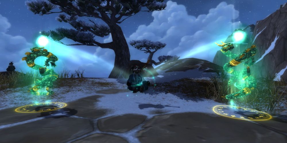 Mistweaver Monk Pandaria World of Warcraft Shadowlands Tree Heals Go Woosh