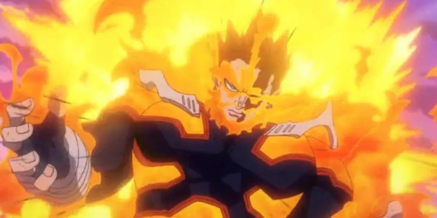 Endeavor Using Hellflame in My Hero Academia