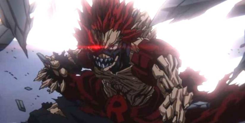 Red Riot Using His Maximum Hardening Against A Yakuza Member in My Hero Academia