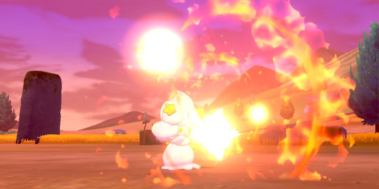 Alcremie using Mystical Fire