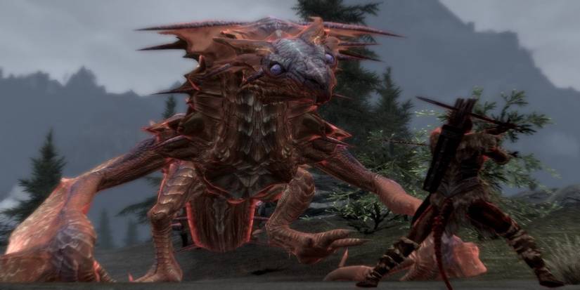 Skyrim Dawnguard Dragon Naaslaarum/Voslaarum Fighting Sword Wielding Dragonborn