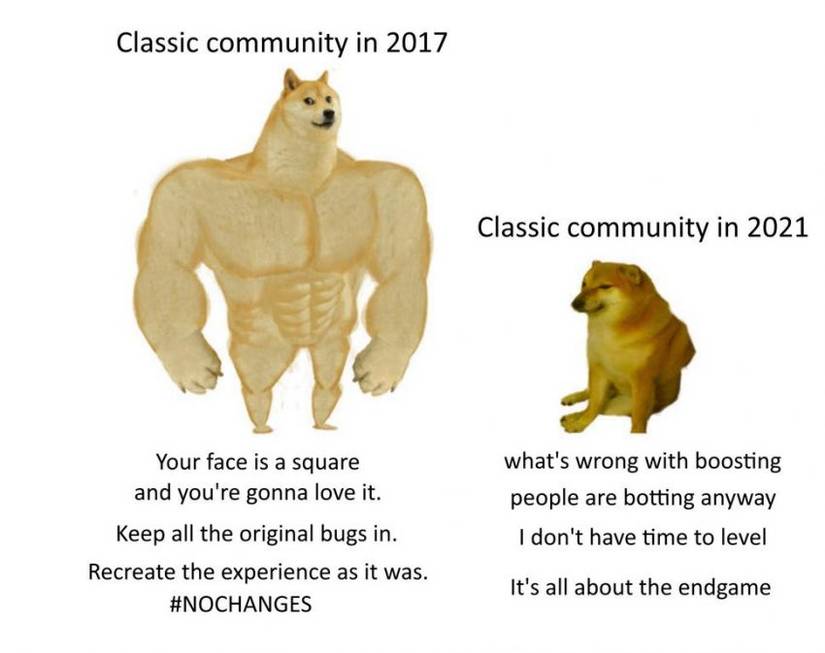 No Changes Level Boosting Burning Crusade Classic Memes 2007