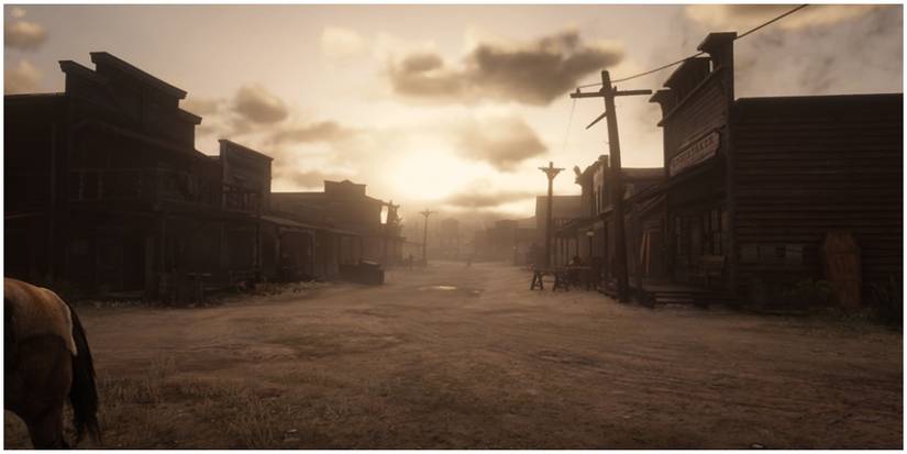 A view down the Main Street of Armadillo