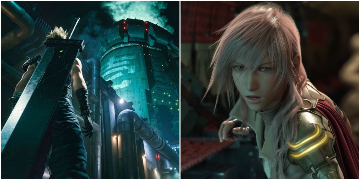 Cloud Strife and Lightning, two Final Fantasy protagonists