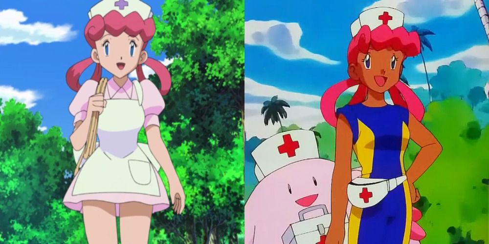 Nurse Joy in Kanto and the Orange Islands Pokemon anime
