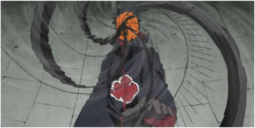 Obito Capturing Someone With Kamui