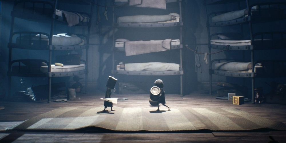 Little Nightmares 2 Mono and Six Holding Items