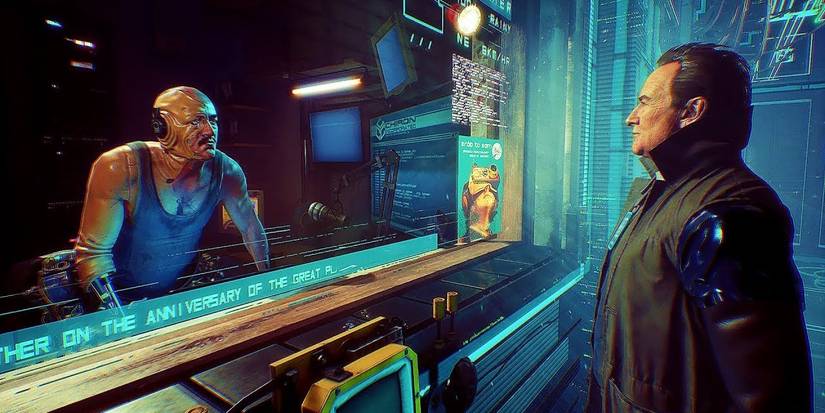 Daniel Speaking With An NPC From Observer