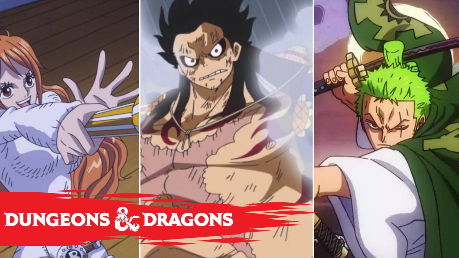 One Piece Dungeons & Dragons Nami Luffy Zoro