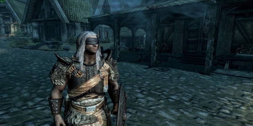 Skyrim Mod Orma Playable Race Whiterun at Night