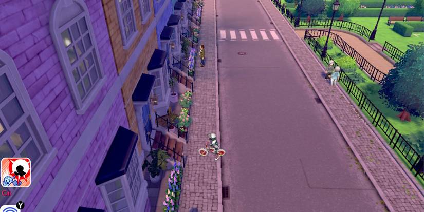 Outside the Rotom Trainer's House in Pokemon Sword &amp; Shield