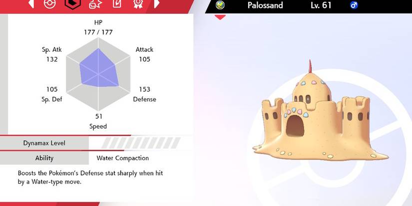 Palossand trainer menu Pokemon Sword &amp; Shield