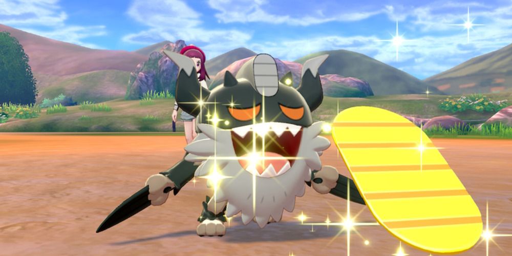 Perrserker using Pay Day in Pokemon Sword and Shield