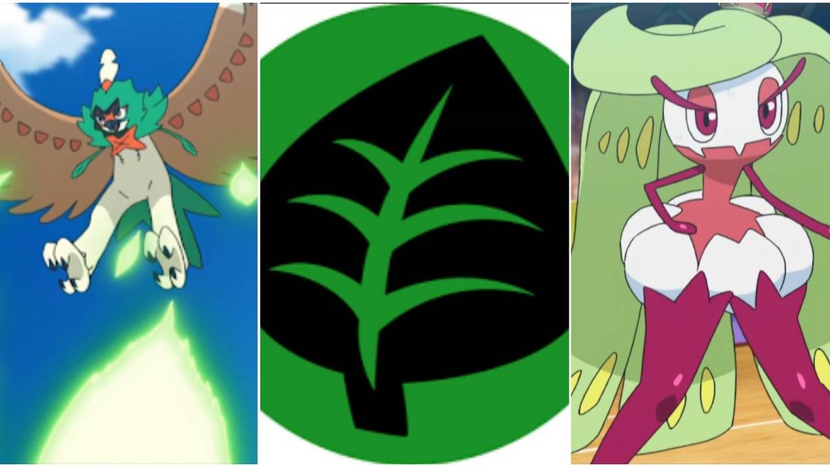 Pokemon Grass Type Decidueye Tsareena