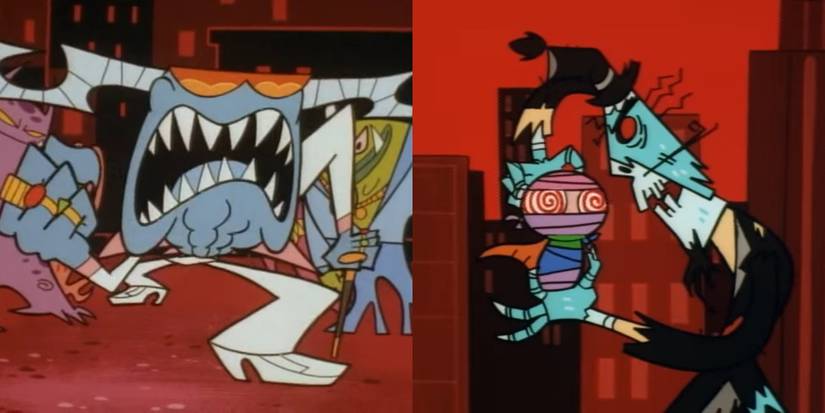 Screenshots from Powerpuff Girls show