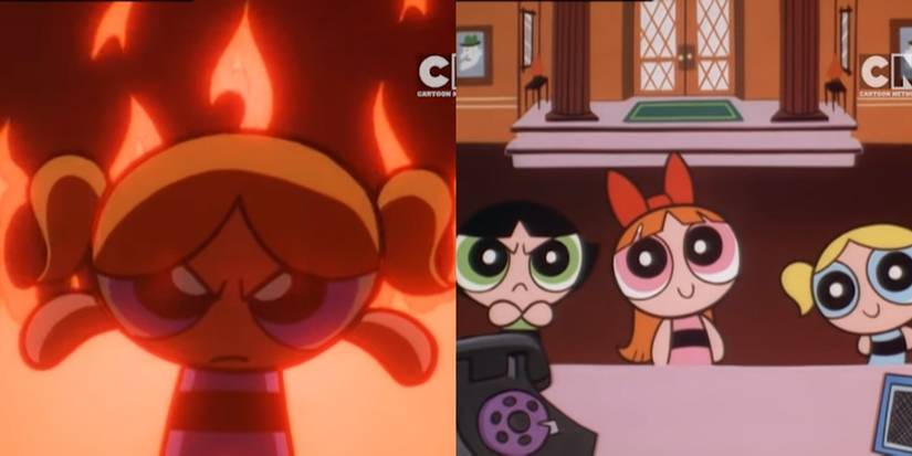 Screenshots from Powerpuff Girls show