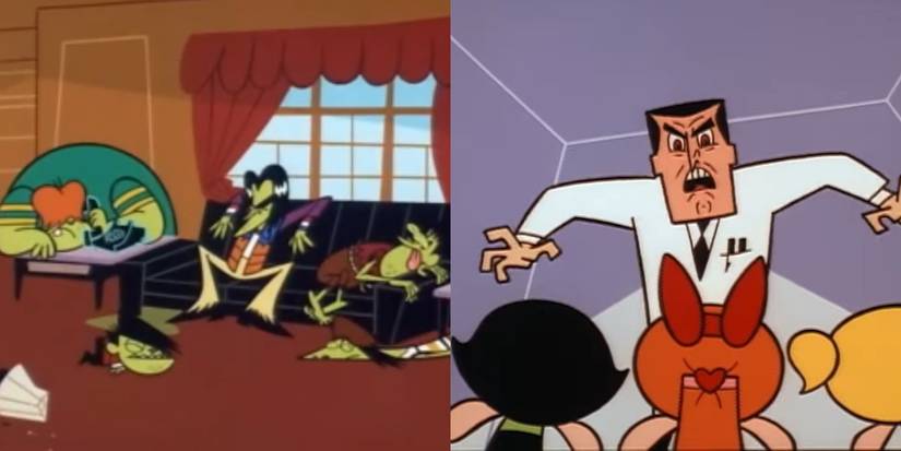 Screenshots from Powerpuff Girls show