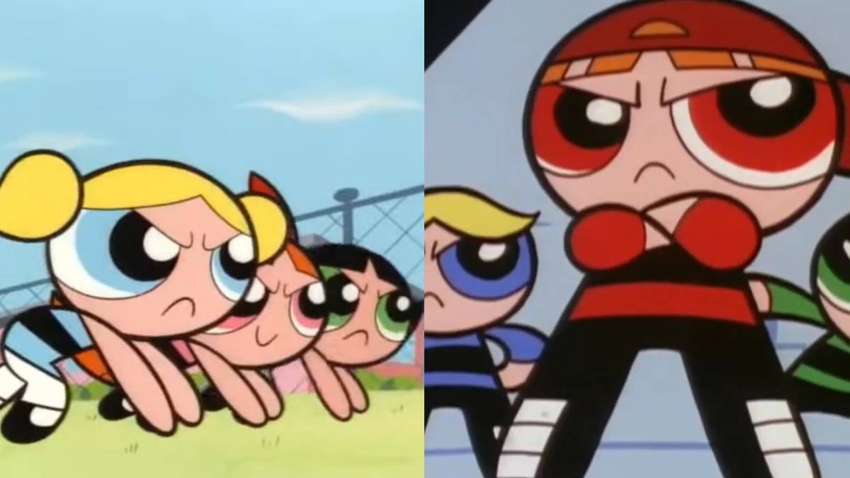 screenshots from the Powerpuff girls show