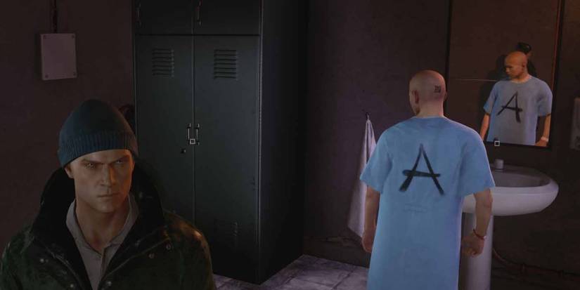 Hitman 3. Secret QR code in the Chongqing stage.