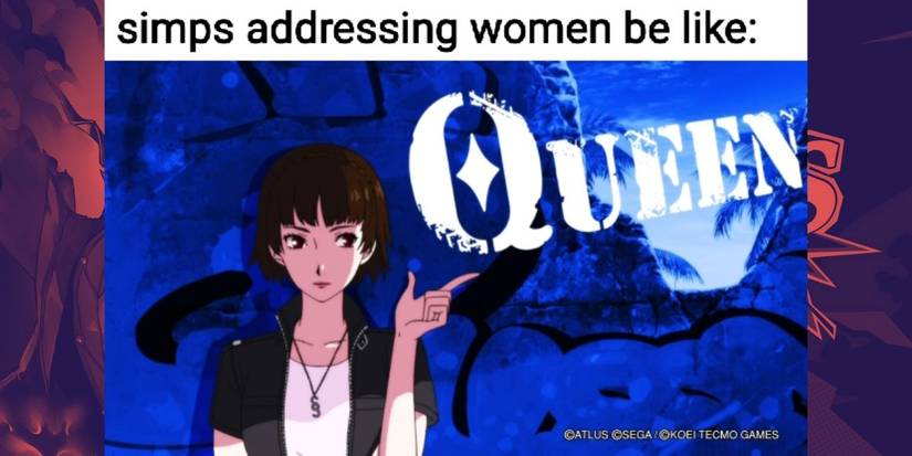 Funny Persona 5 Strikers meme about simping for Makoto