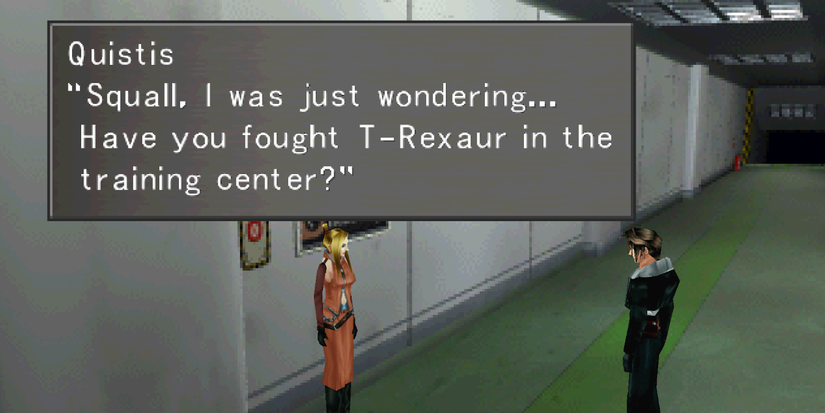 Quistis outside training center