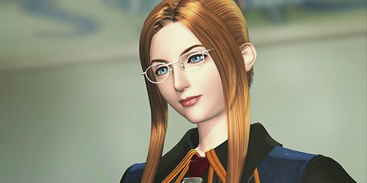 Quistis with glasses on in Final Fantasy VIII