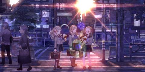 A few of the students in 13 Sentinels: Aegis Rim