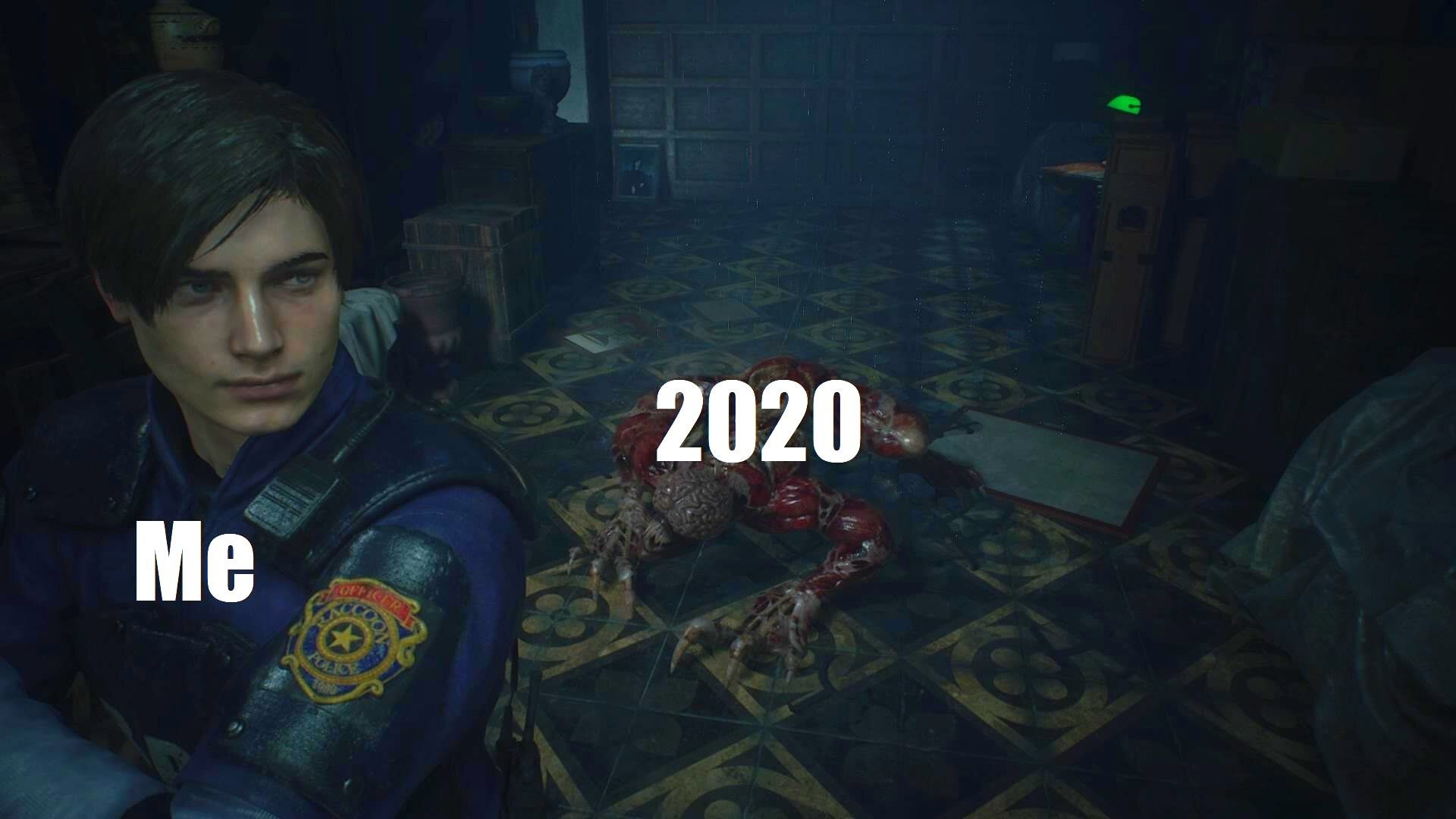 Resident Evil 2 Remake Leon Meme Licker
