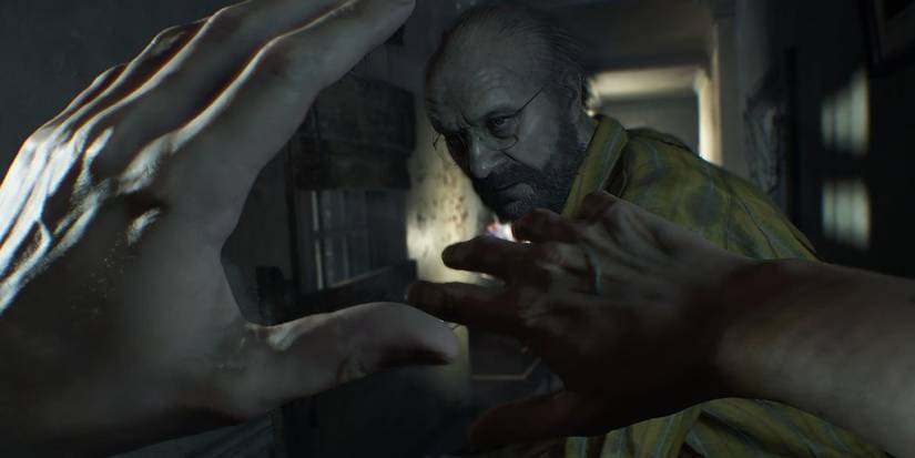 Resident Evil 7 Ethan Winters Fights Jack Baker