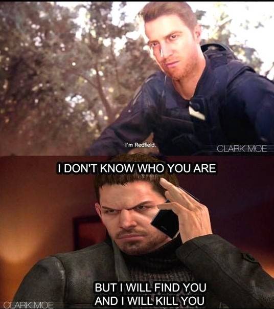 Resident Evil Chris Meme