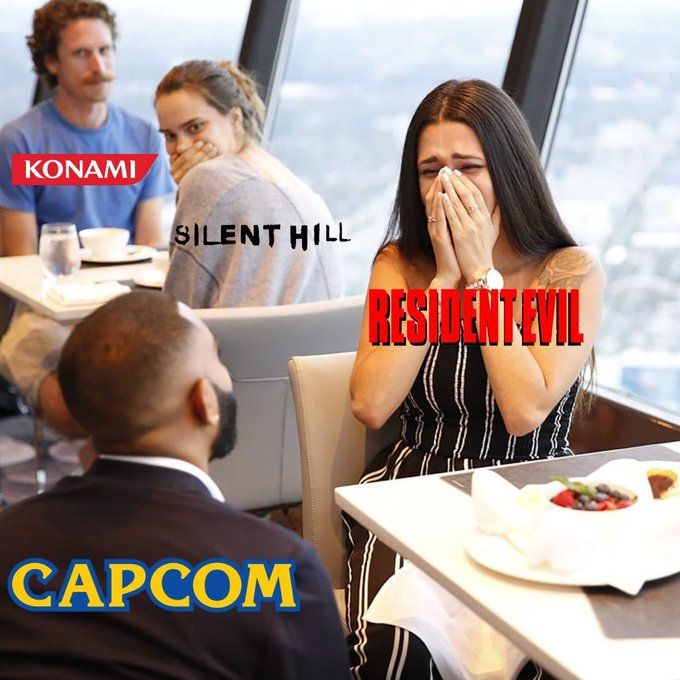Resident Evil Silent Hill Meme Konami And Capcom Proposal