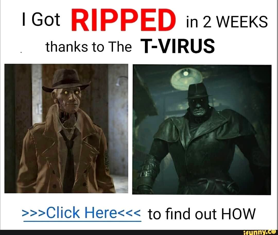 Resident Evil T-Virus Meme Mr. X And Nick Valentine
