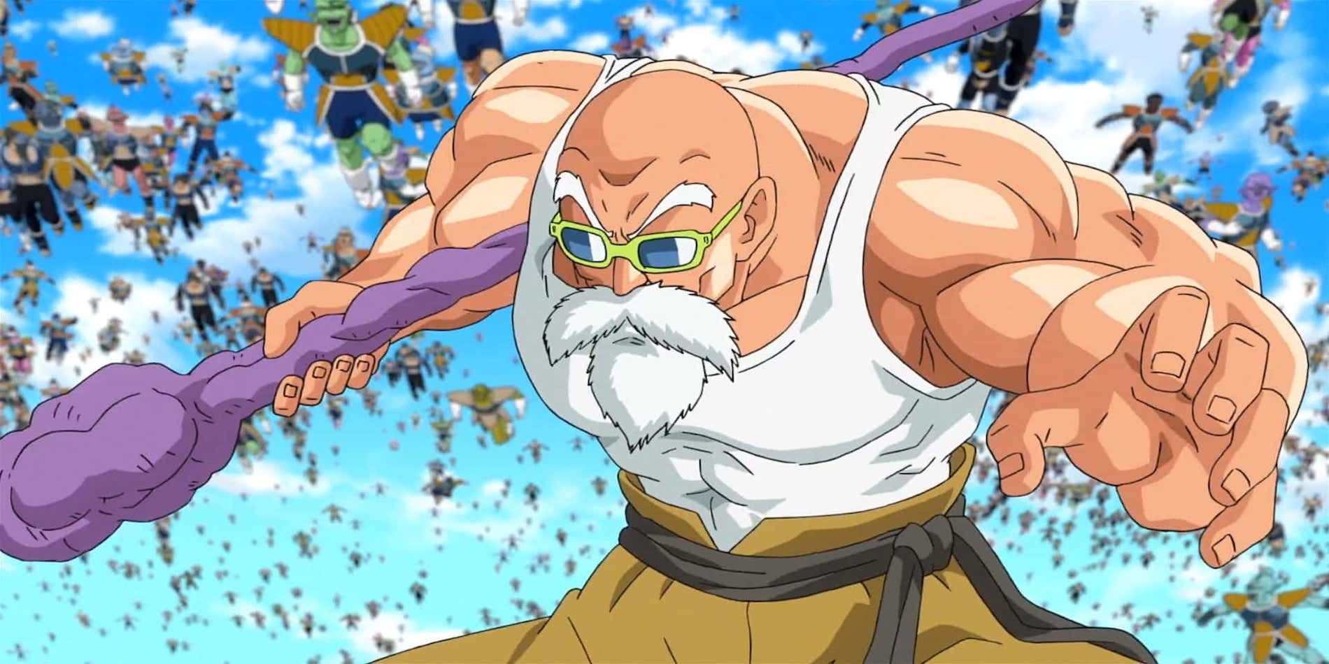 Master Roshi fights Frieza's Army in Dragon Ball Z Resurrection F
