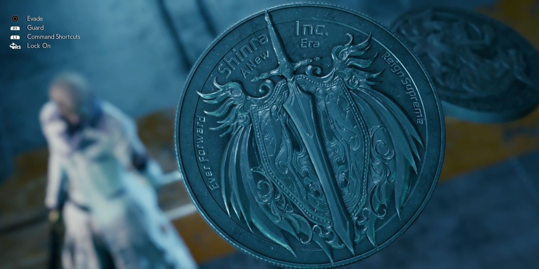 Rufus' coin in Final Fantasy VII Remake