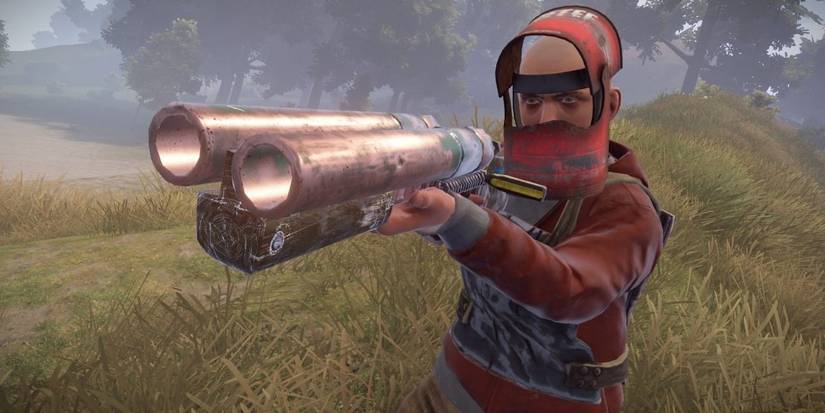 Rust Double Barrel Shotgun