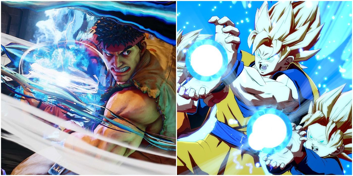 Ryu in Street Fighter and Goku's family in Dragon Ball FighterZ