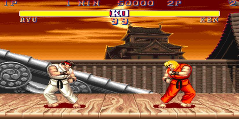 Ryu and Ken Facing Off