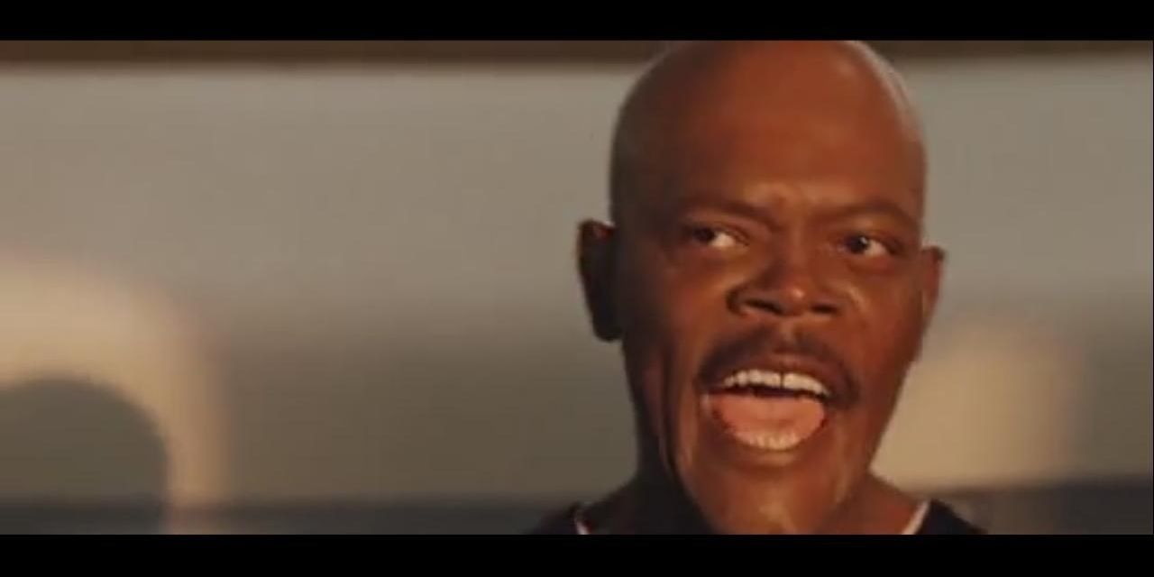 Samuel L Jackson I&#8217;ve had Enough Of These Snakes Cropped