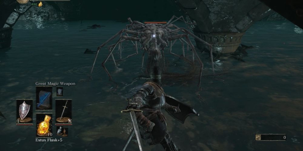 Ужасающие канализационные многоножки прячутся под Иритиллом в Dark Souls III