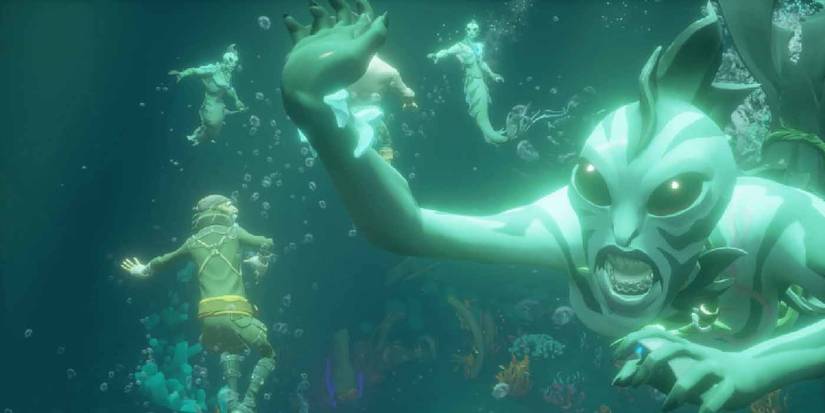 Sirens attacking in Sea of Thieves