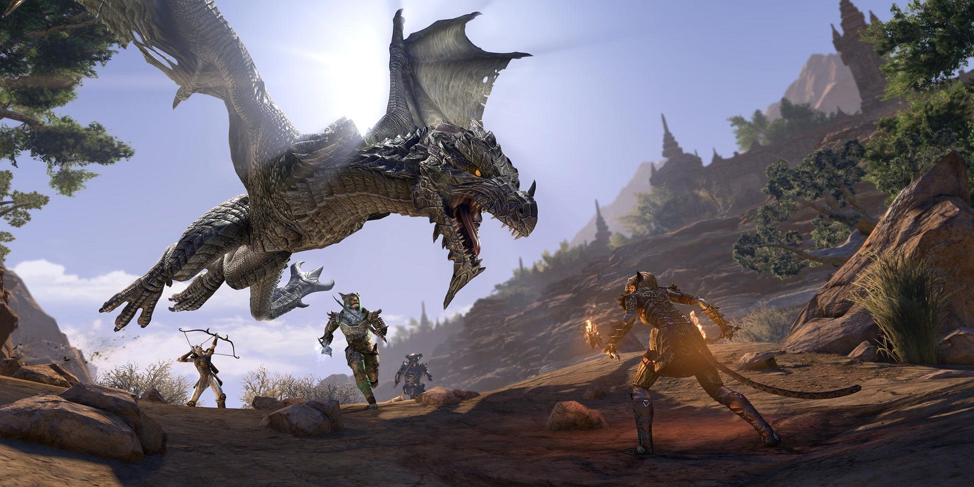 Elder Scrolls Online Dragon Chasing Khajiit