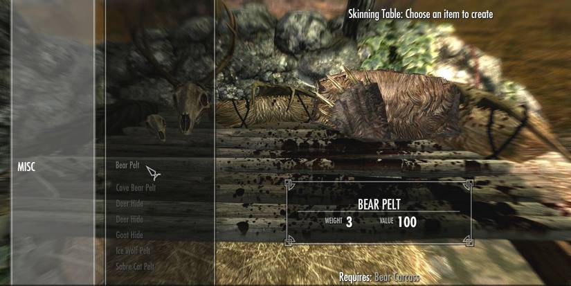 Skyrim Bear Hide