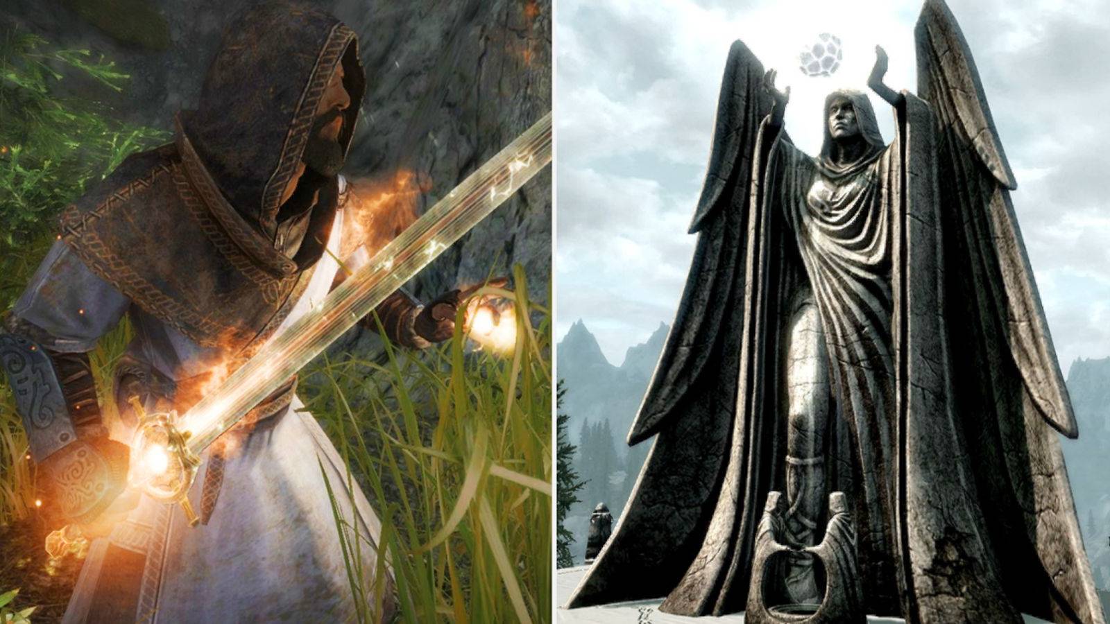Skyrim Dawnbreaker And Meridia (1)