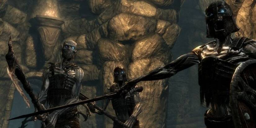 Skyrim draugr group of undead