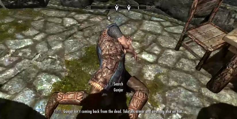 Skyrim Looting Dead Body
