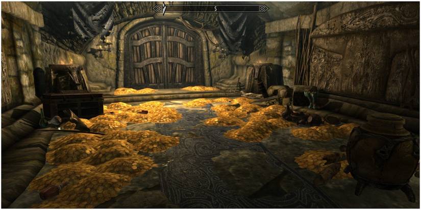 piles of gold skyrim
